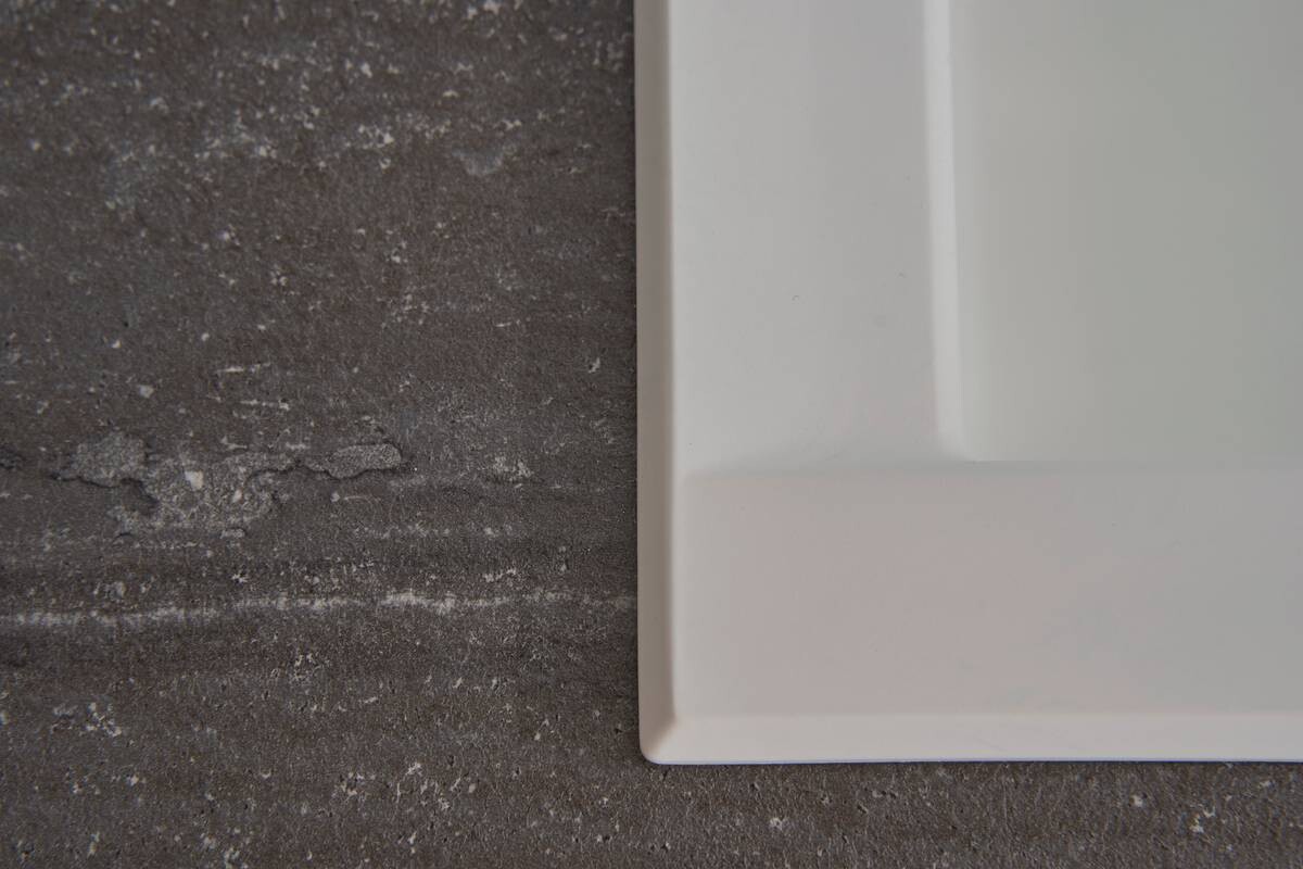 Respekta Einbauspüle Houston 80 x 50 W weiß Mineralite B/H/T: ca. 80x21x50 cm