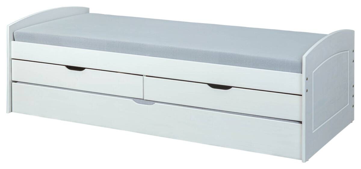 Funktionsbett RIED 90x200 weiß