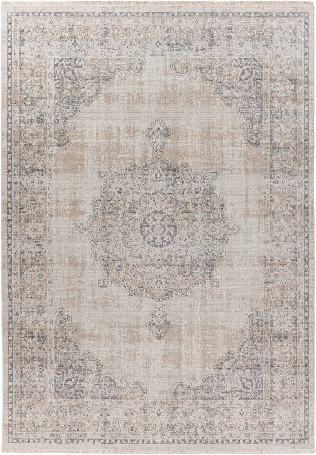Kayoom Kurzflorteppich Milan 125 grau B/H/L: ca. 160x0,5x230 cm
