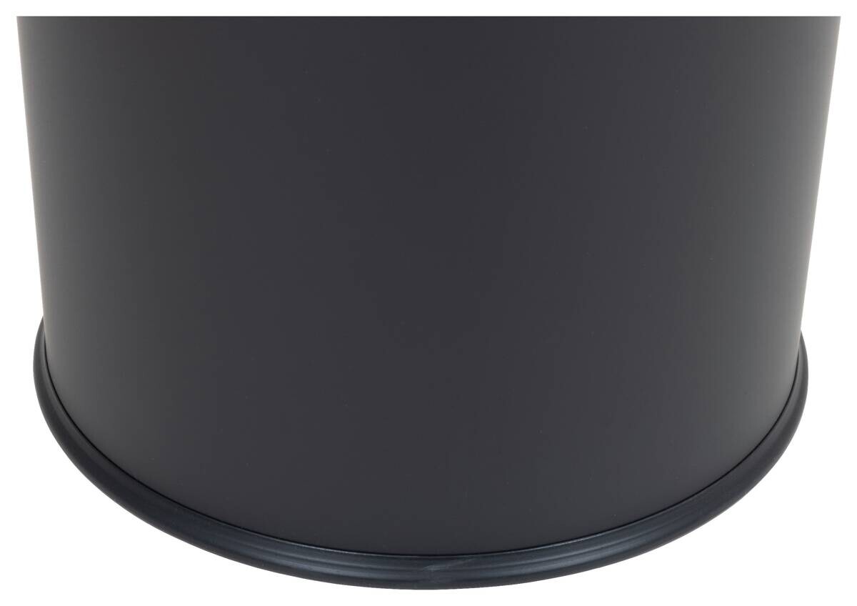 Aschenbecher schwarz Metall