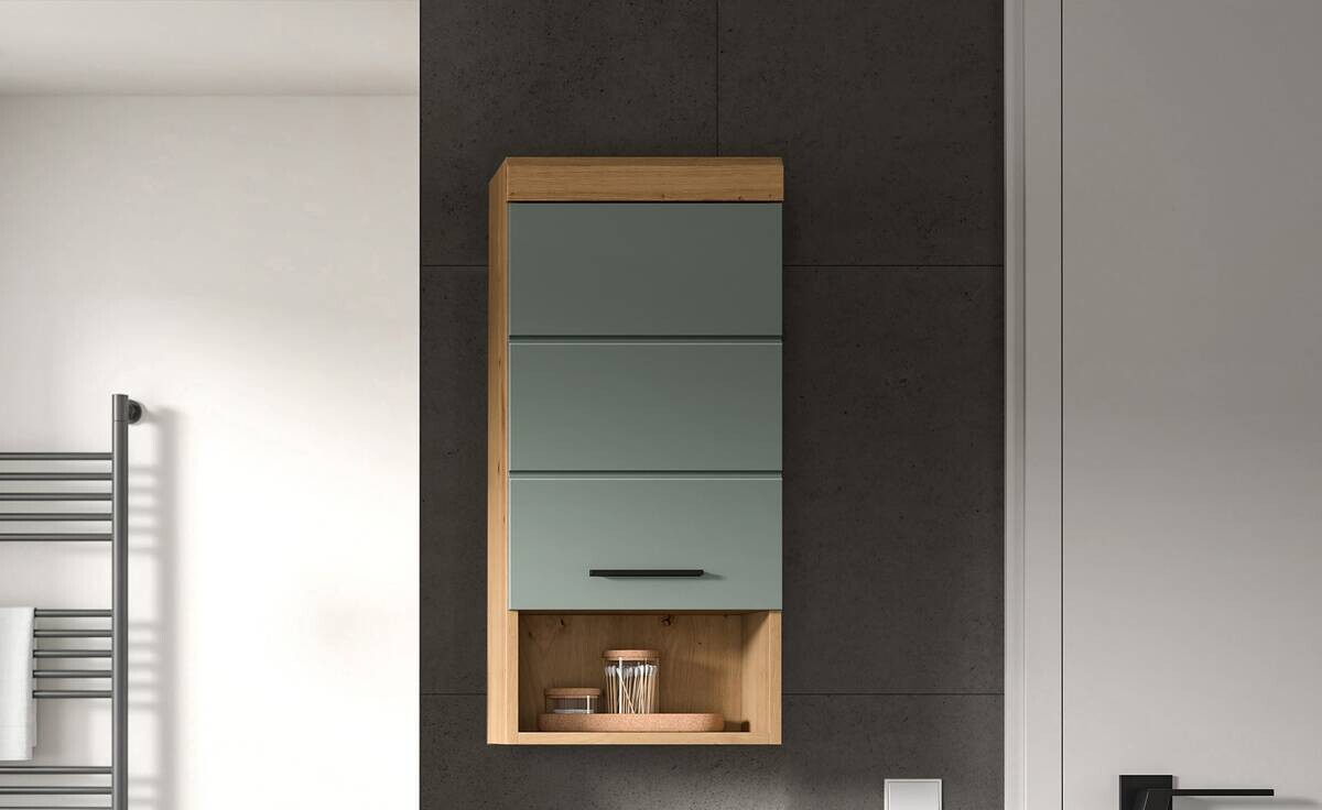 Badhängeschrank Scout Eiche Artisan Nachbildung salbei Nachbildung B/H/T: ca. 37x79x24 cm