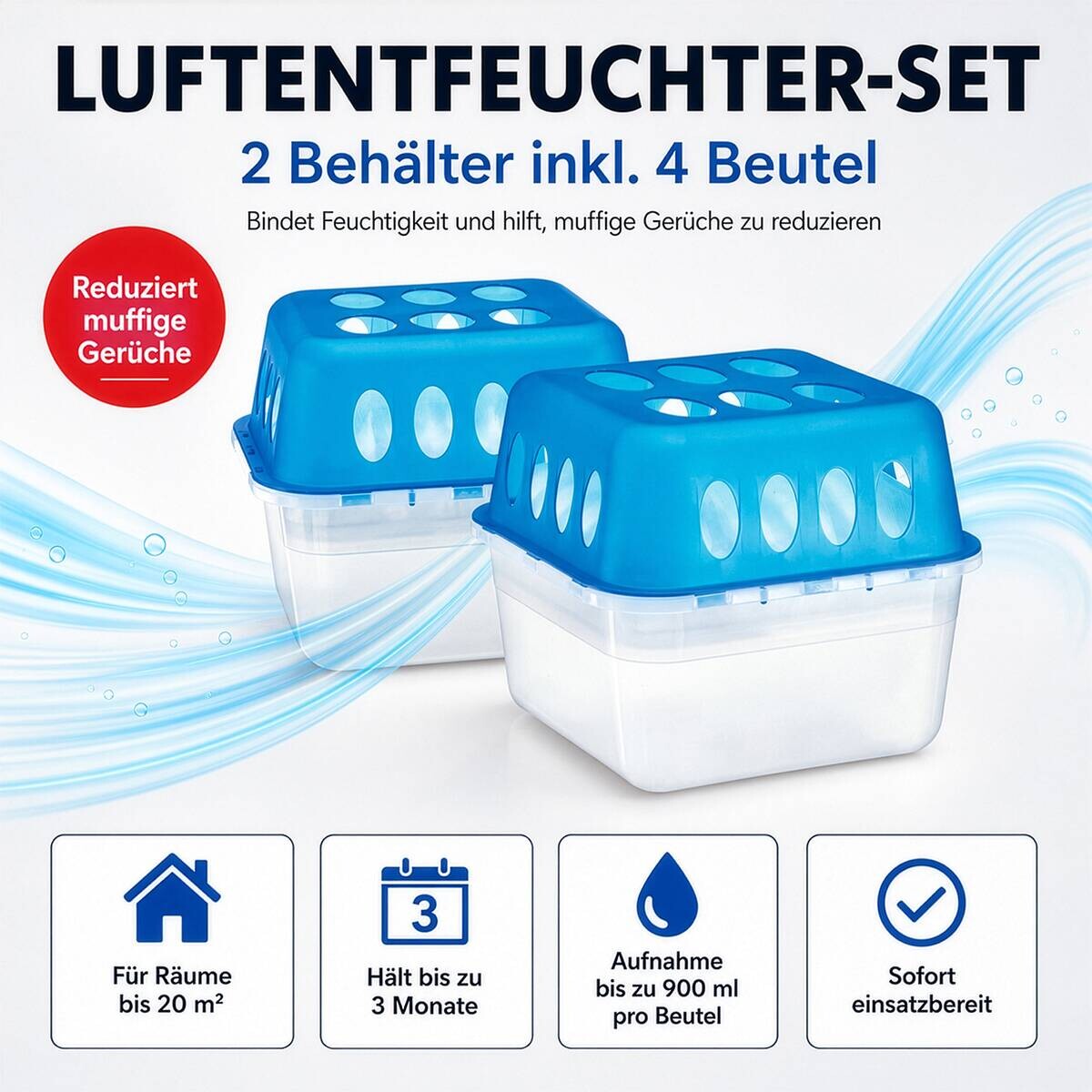 Luftentfeuchter 6 tlg.