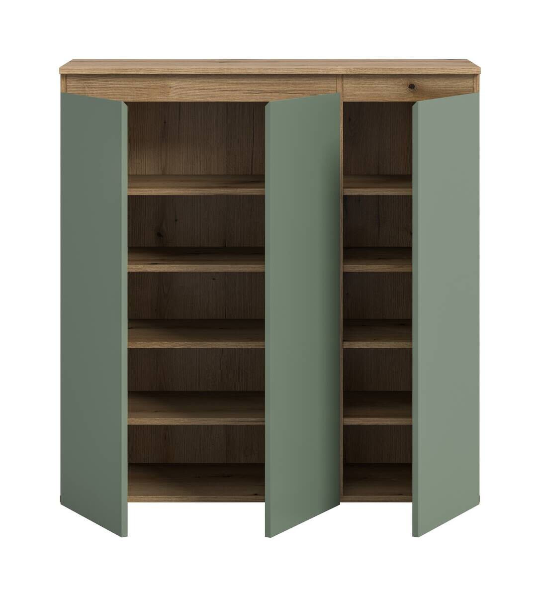 Schrank SCARPA Evoke Oak Nachbildung grün B/H/T: ca. 105x111x37 cm
