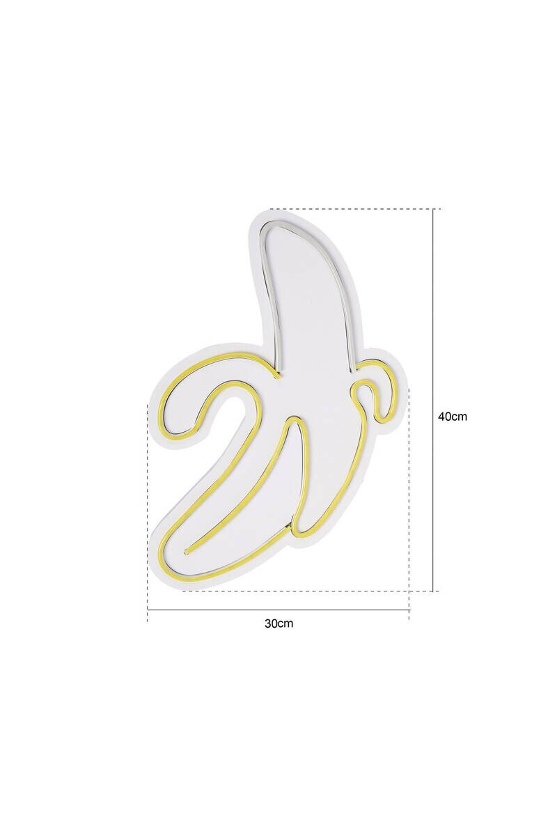 Opviq LED-Wandleuchte weiß gelb PVC B/H/T/L: ca. 30x40x3x30 cm