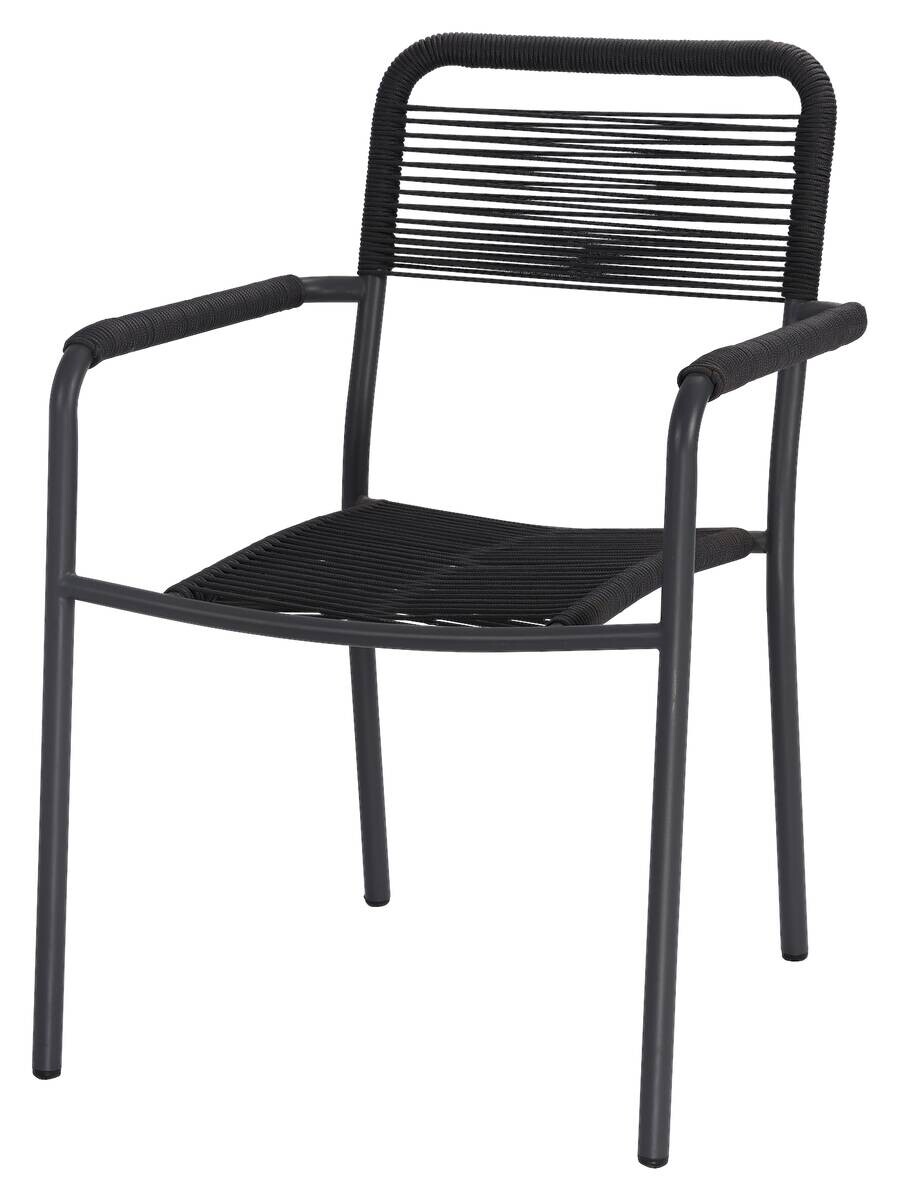 POCOline Gartenstuhl Mona grau Polyrattangeflecht