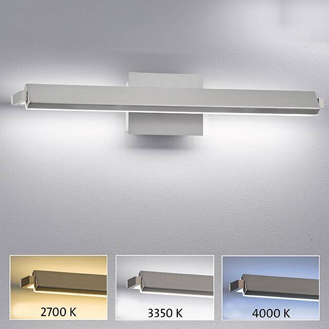Fischer & Honsel LED-Wandleuchte 30055 weiß nickel matt Acryl Metall B/H/T: ca. 60x10x11 cm 1 Brennstellen