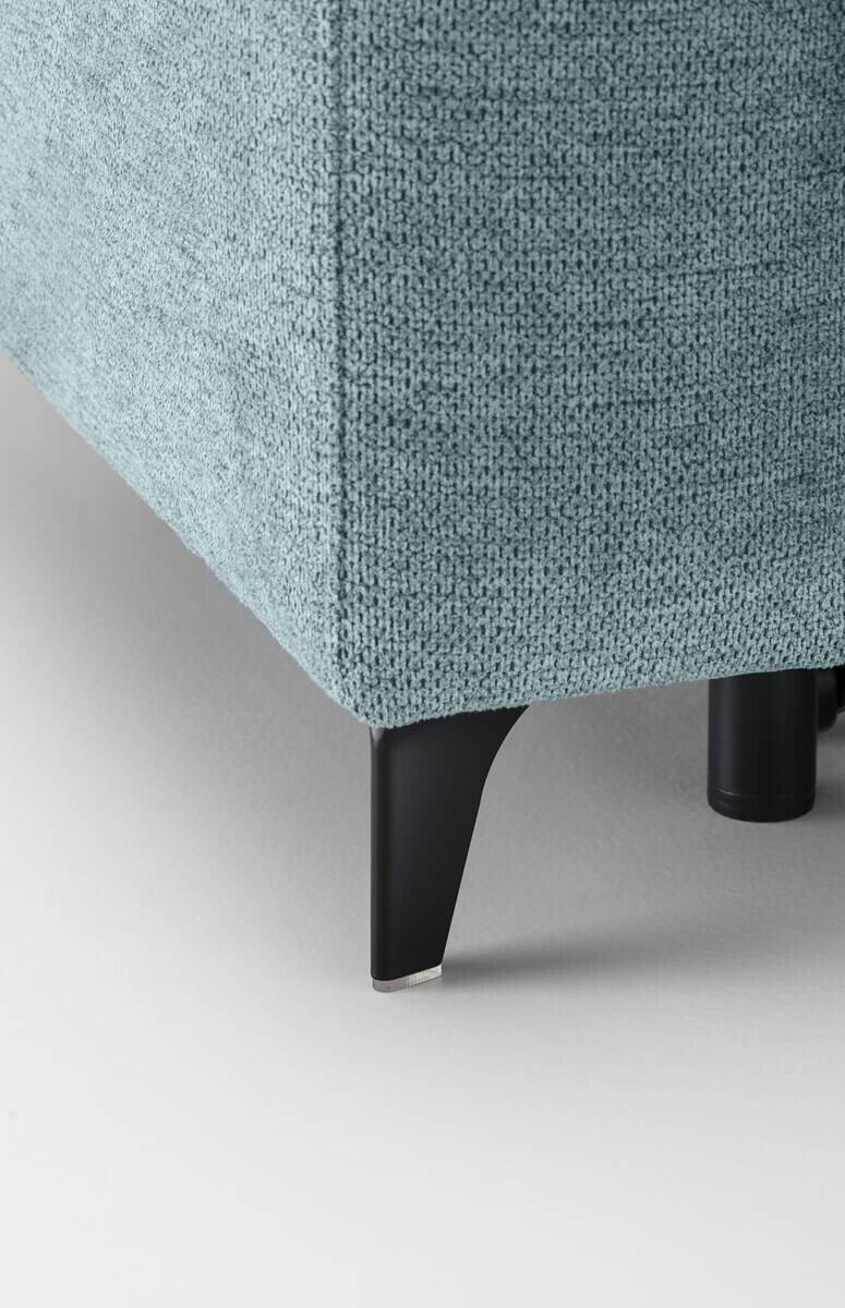 Ecksofa mit Bettfunktion hellblau Flachgewebe B/H/T: ca. 258x96x221 cm