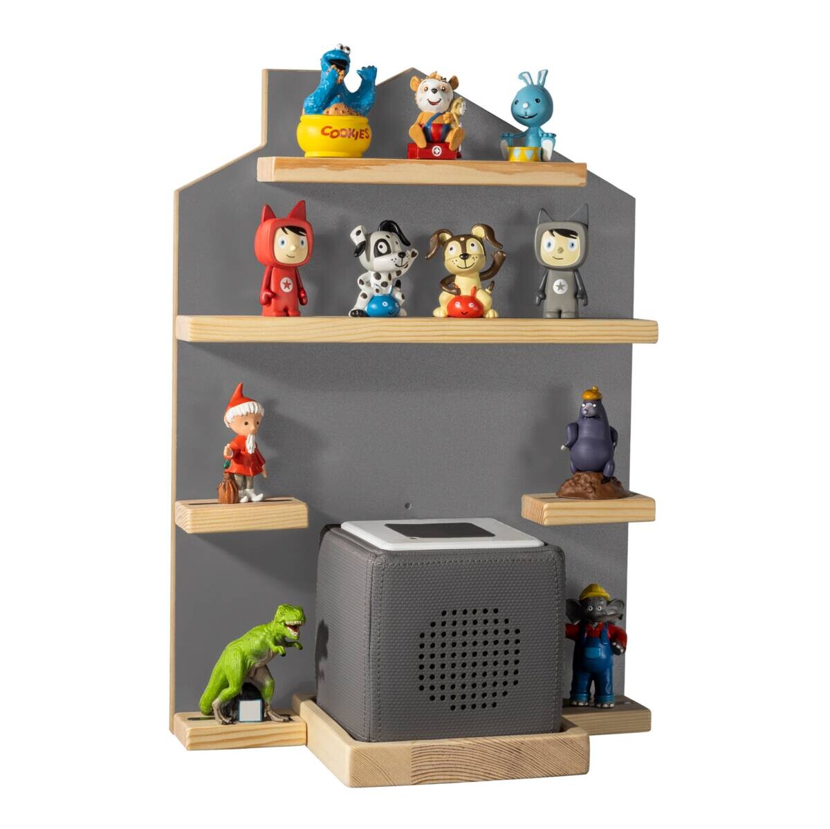 Wandregal für Tonie Figuren grau