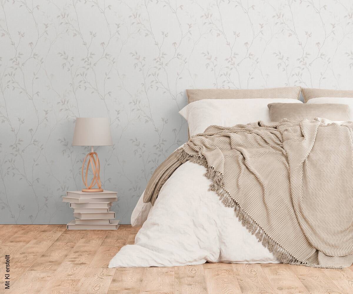 A.S.Creation Vliestapete creme beige B/H/D: ca. 53x1005x8,8 cm