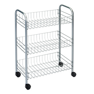Metaltex Allzweckwagen weiß Stahl B/H/L: ca. 26x64x41 cm