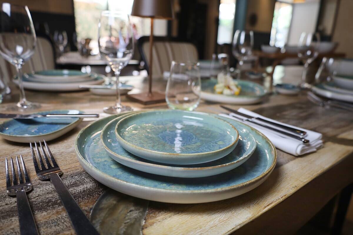 CreaTable Tafelservice Yuki grün Steinzeug 8 tlg.