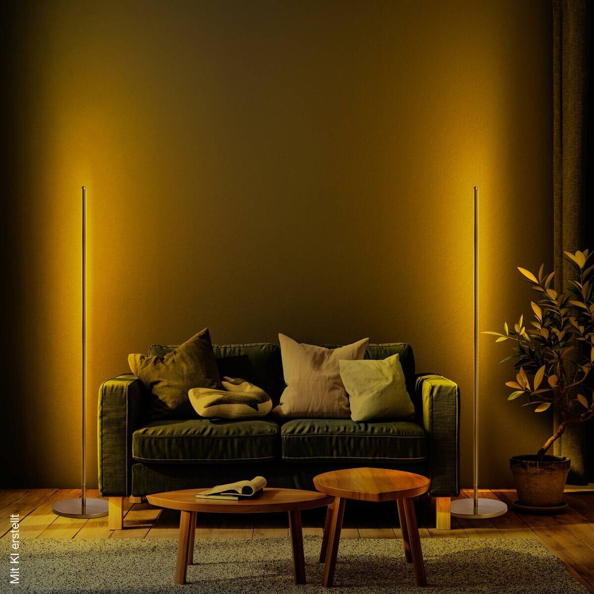 Opviq Stehlampe gold Metall B/H/T/L/D: ca. 30x153x30x30x30 cm