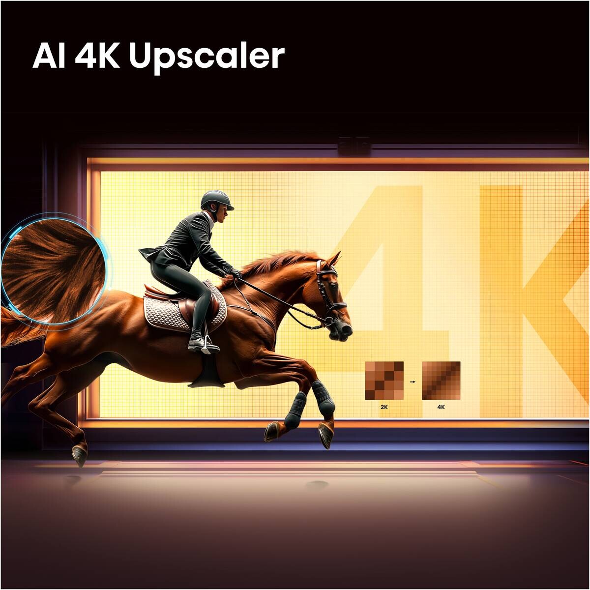 Hisense QLED-Fernseher 65E7S B/H: ca. 145x87 cm
