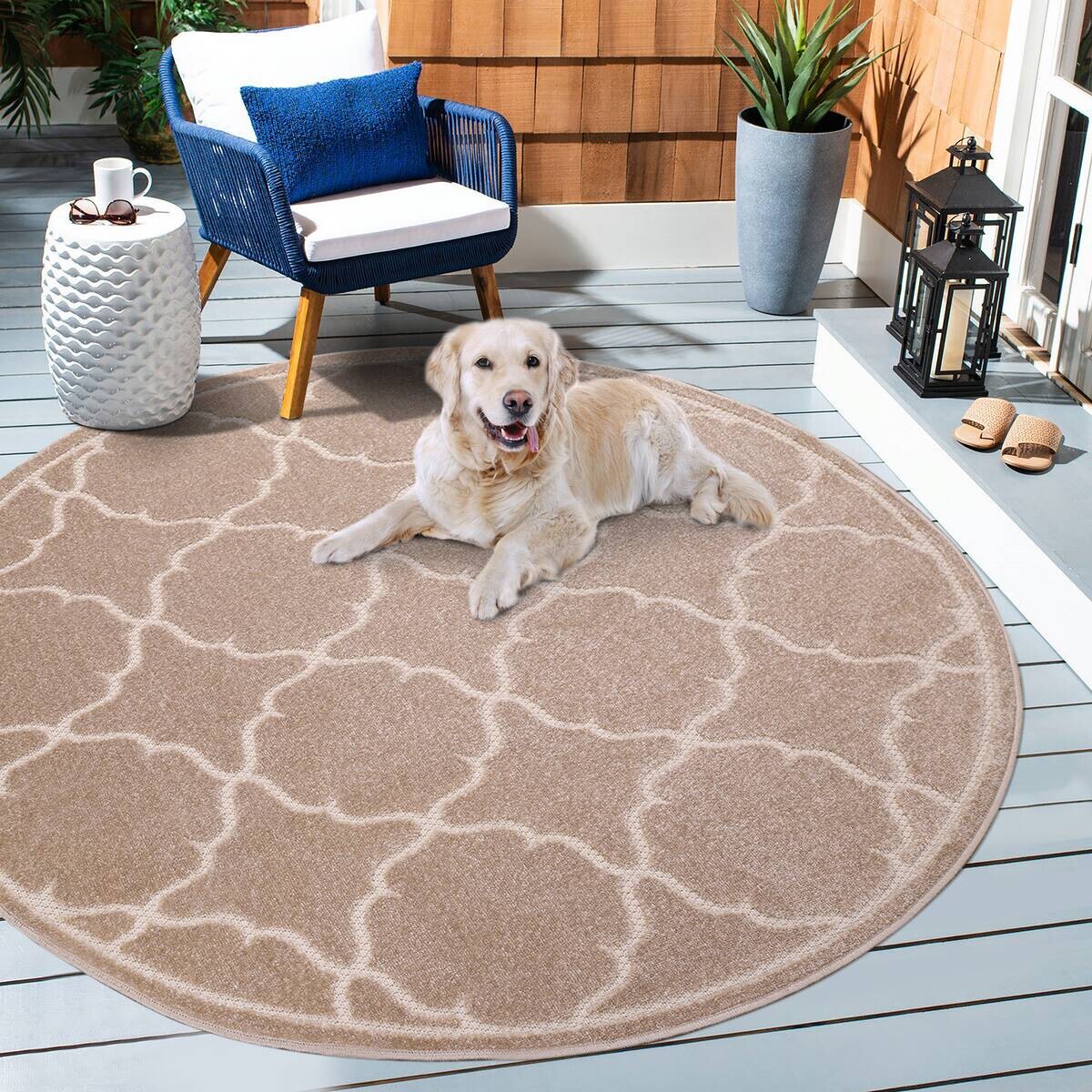 Sanat Outdoorteppich BERLIN beige D: ca. 120 cm