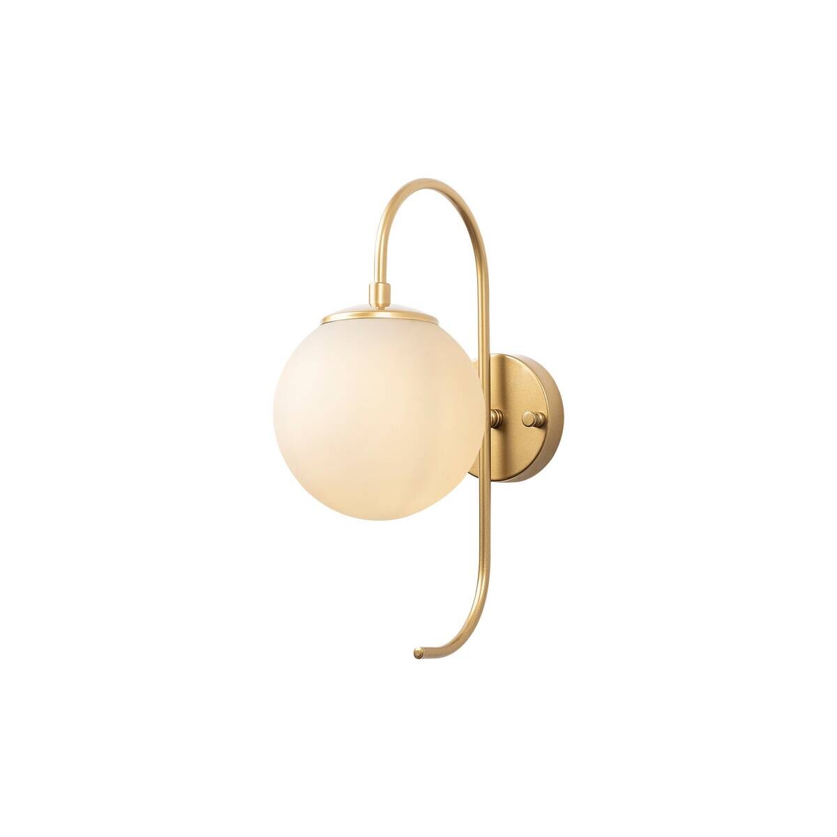 Opviq Wandleuchte Jewel gold Glas Metall B/H/T/L/D: ca. 27x36x27x15x15 cm E14 1 Brennstellen
