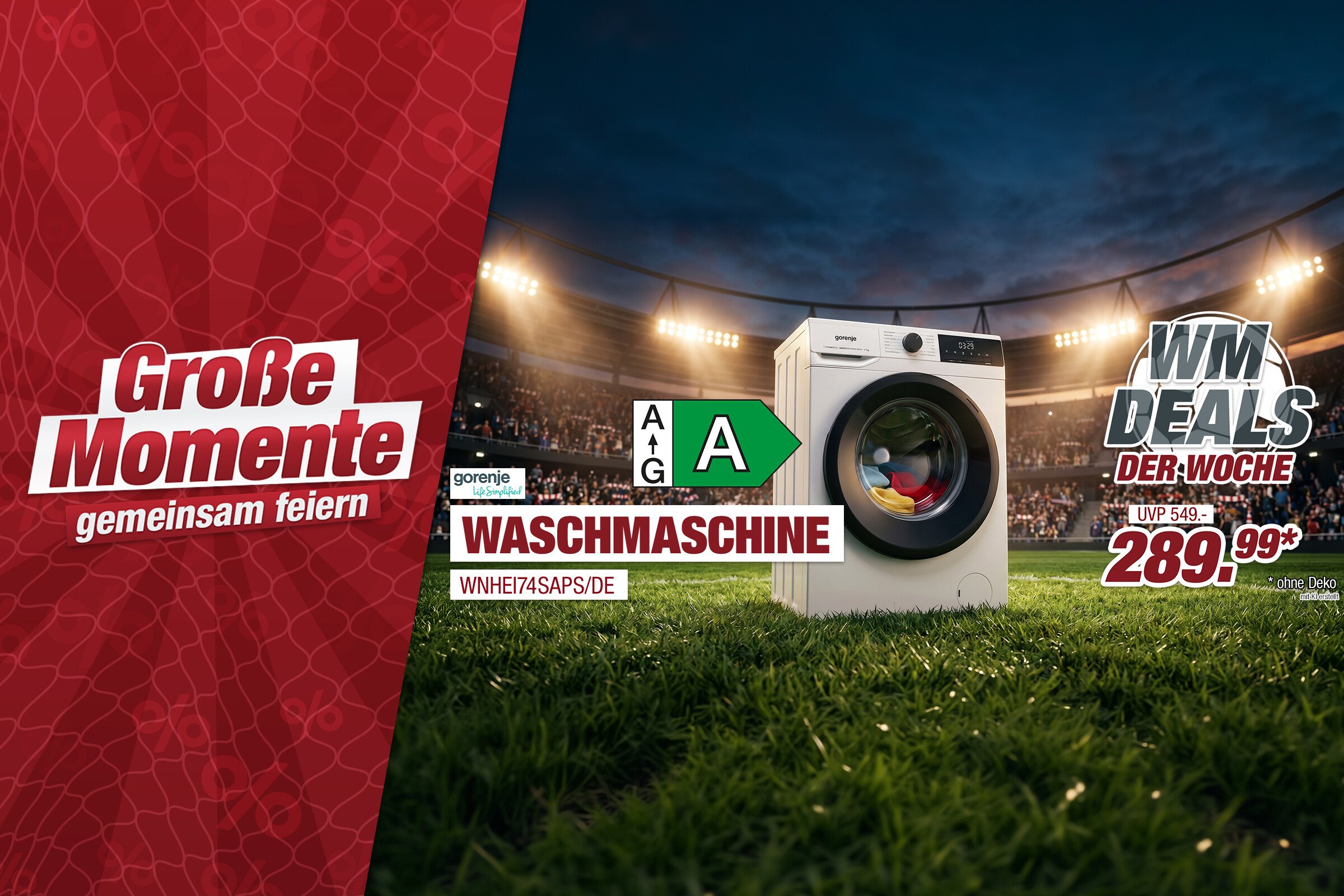 Unsere Werbe Highlights - Waschmaschine WNHEI74SAPS/DE