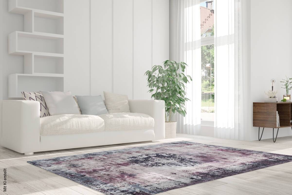 360Living Teppich Vintage anthrazit B/L: ca. 160x230 cm