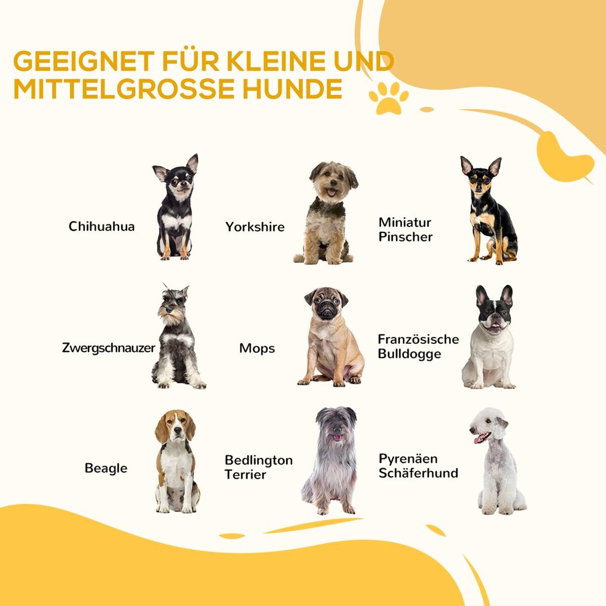 PawHut Hunde-Zubehör natur Edelstahl B/H/L: ca. 44x375x70 cm