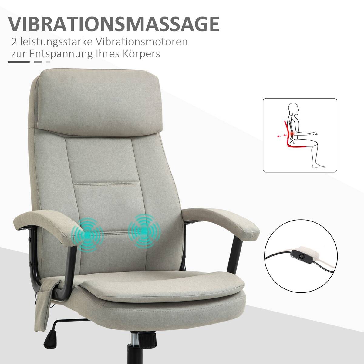 Drehstuhl 921-308BG beige