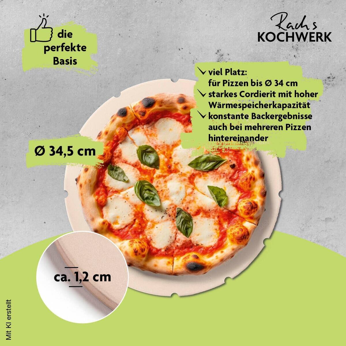 Rachs KOCHWERK Gas-Pizzaofen silber Edelstahl B/H/L/D: ca. 61,5x32x70,5x55 cm