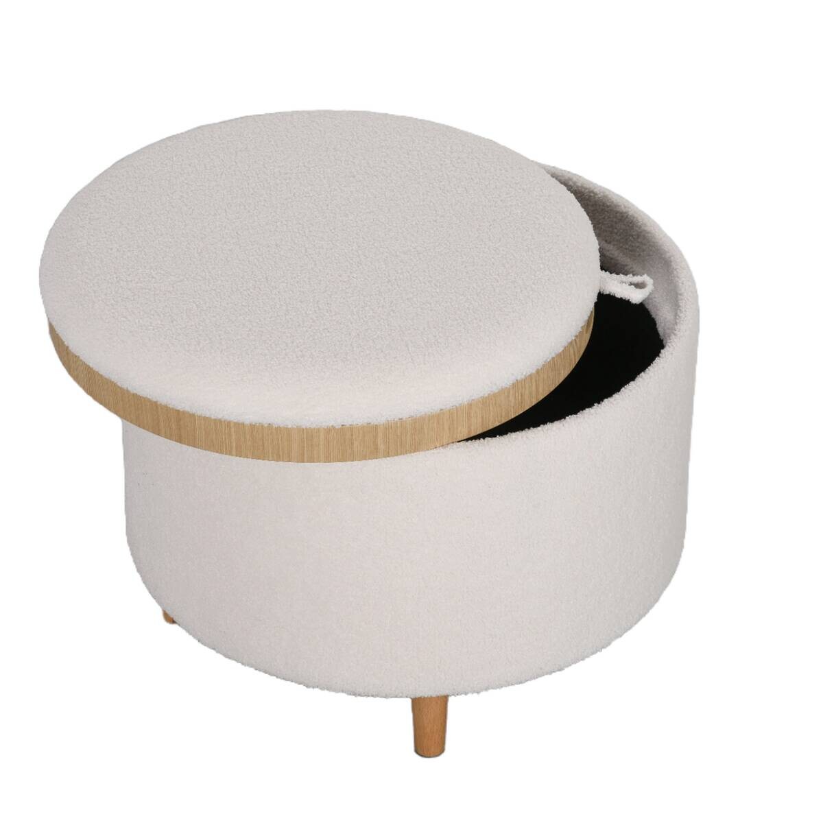 HOMCOM Hocker weiß B/H/L: ca. 56x56x42 cm
