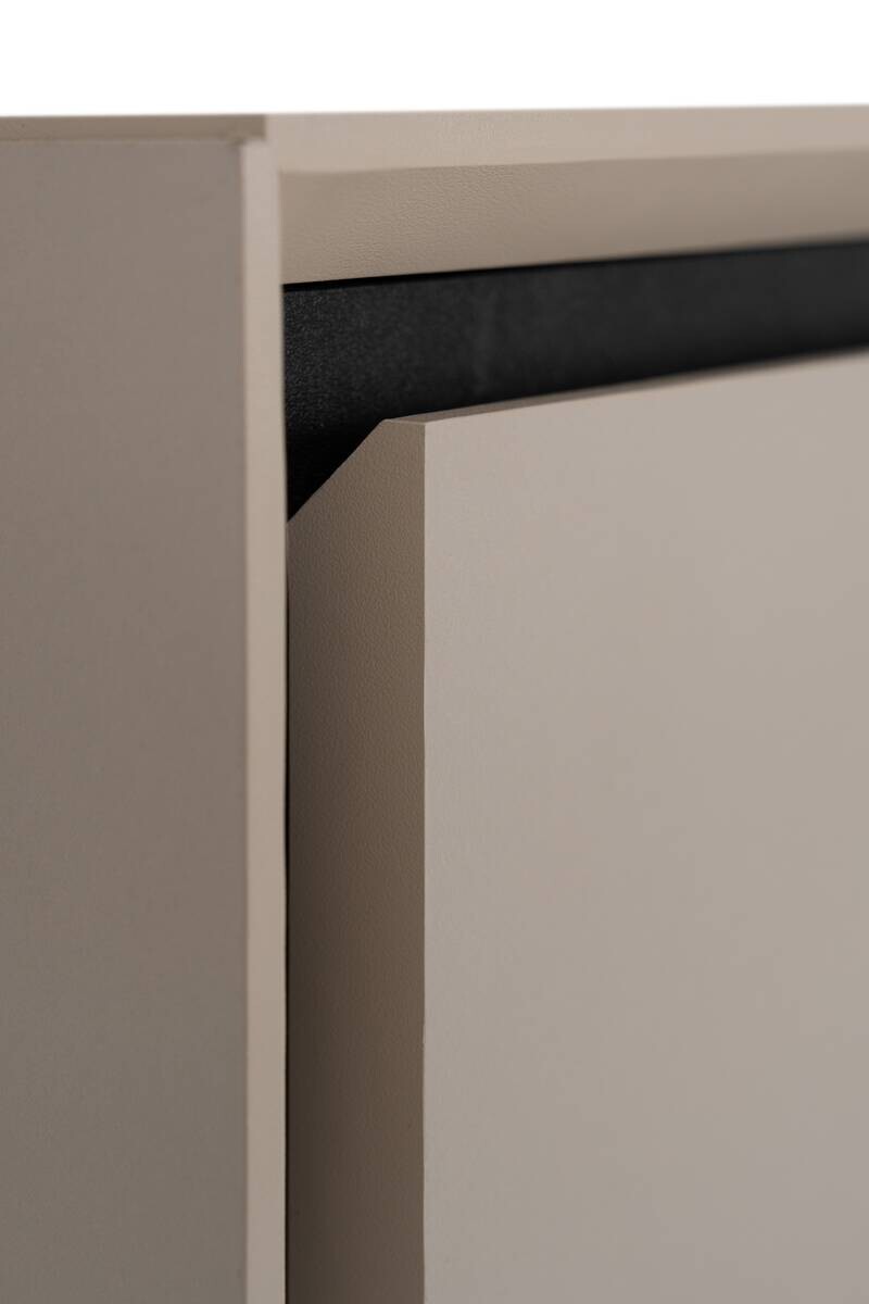 Kommode Arona sand schwarz B/H/T: ca. 90x90x38 cm