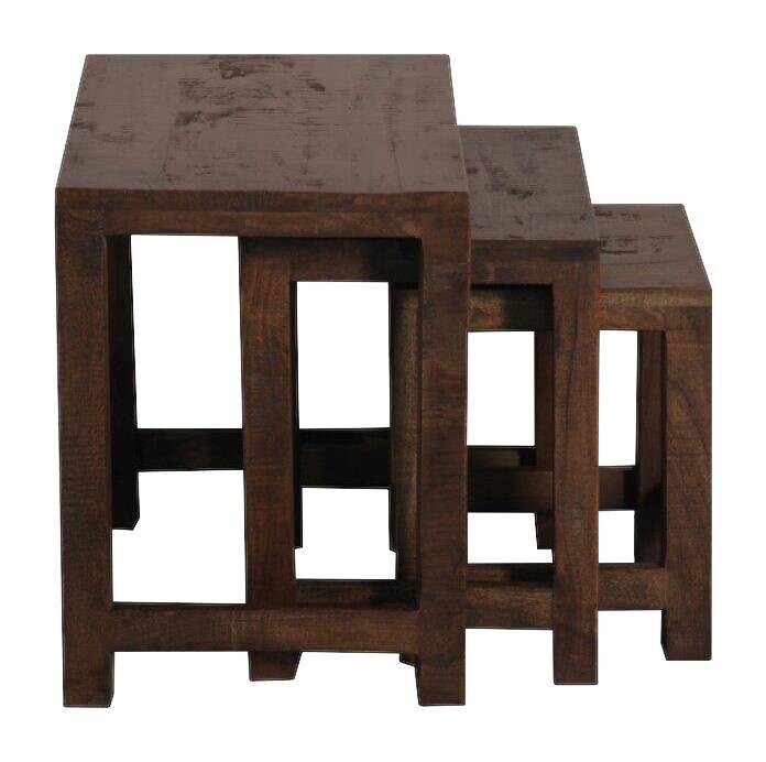 Beistelltisch Genua Akazie dunkel B/H/T: ca. 50x47x35 cm