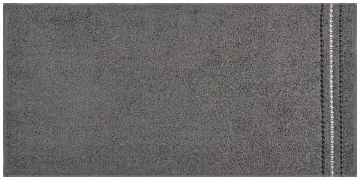 POCOline Duschtuch ANNA anthrazit Baumwolle B/L: ca. 70x140 cm
