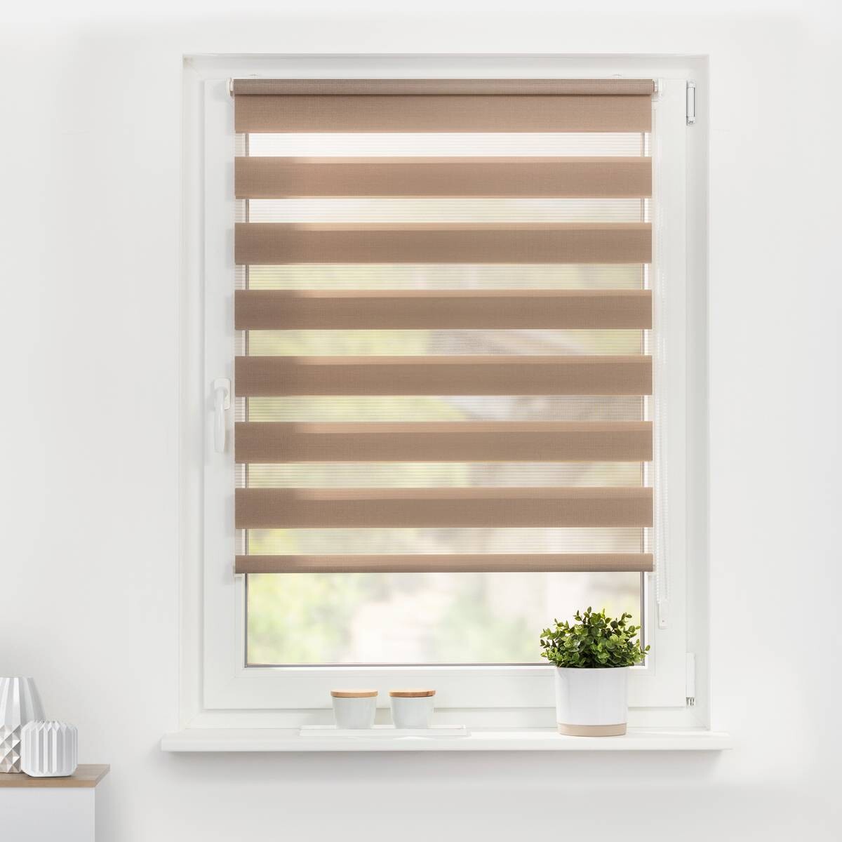 LICHTBLICK Doppelrollo Duo taupe B/L: ca. 80x220 cm