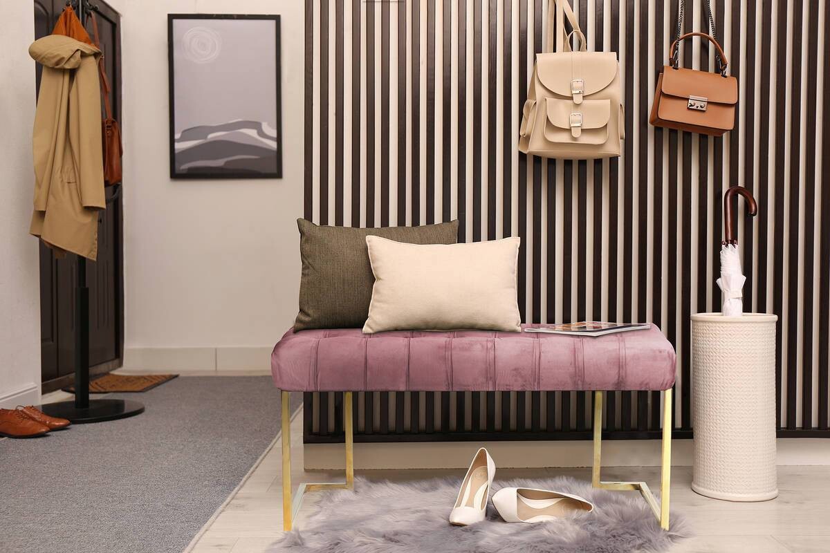 Sitzbank Rare 201 altrosa B/H/T: ca. 47x48x100 cm