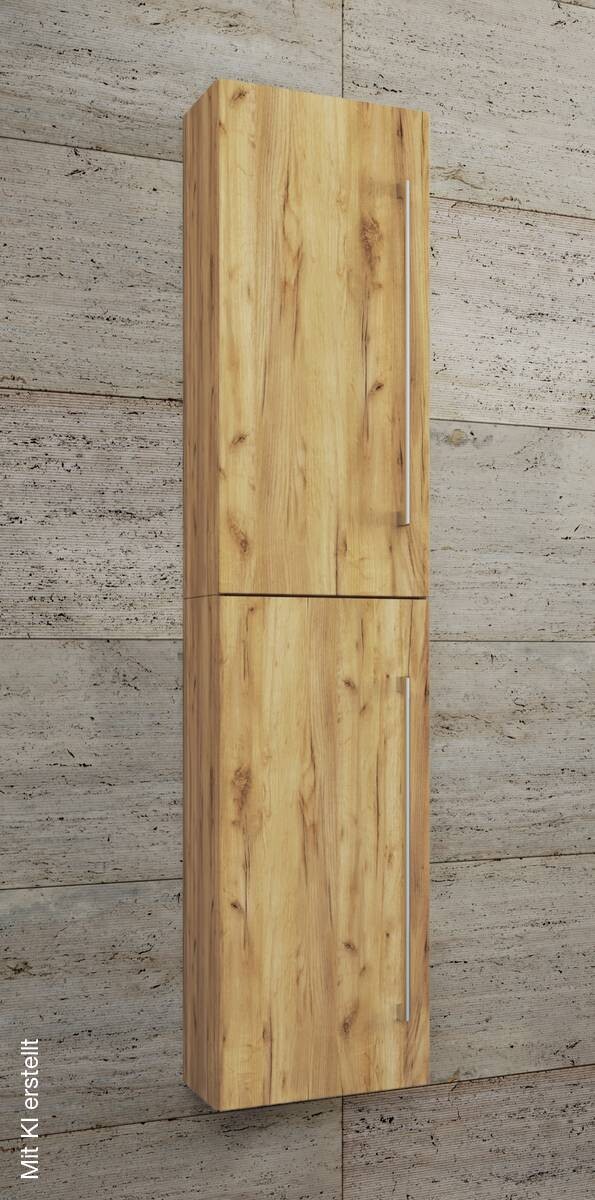 Hochschrank Badinos Eiche Honig Nachbildung B/H/T: ca. 33x150x22 cm