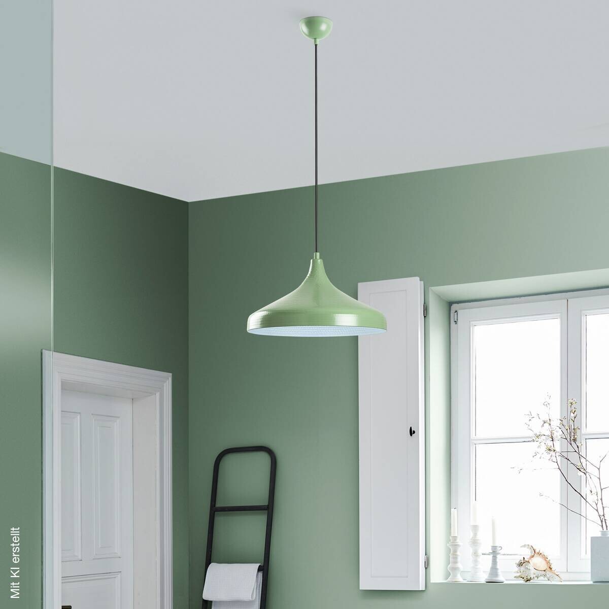 Opviq Pendelleuchte minze B/H/T: ca. 36x118x36 cm E27 1 Brennstellen