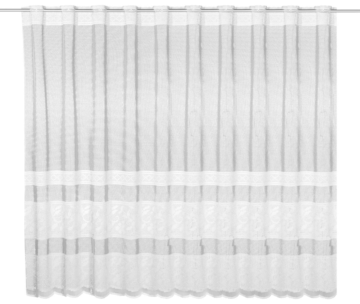 creative lifestyle Scheibengardine Elsa weiß B/L: ca. 150x120 cm