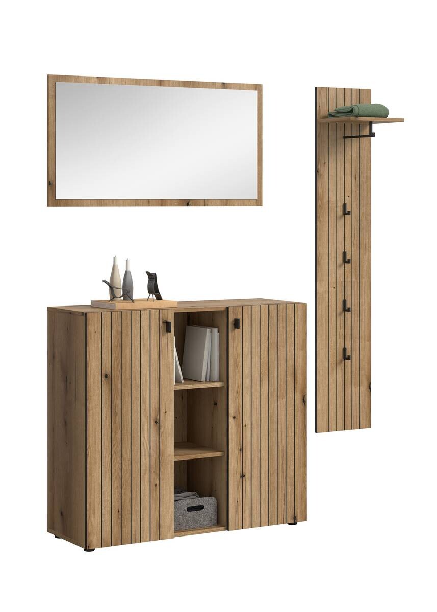 Garderobenset STATION Evoke Oak Nachbildung B/H/T: ca. 157x192x37 cm