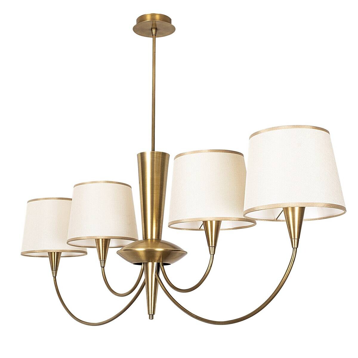 Opviq Pendelleuchte Pardo-3021 Stoff B/H/T/L: ca. 118x83x20x118 cm E27 4 Brennstellen