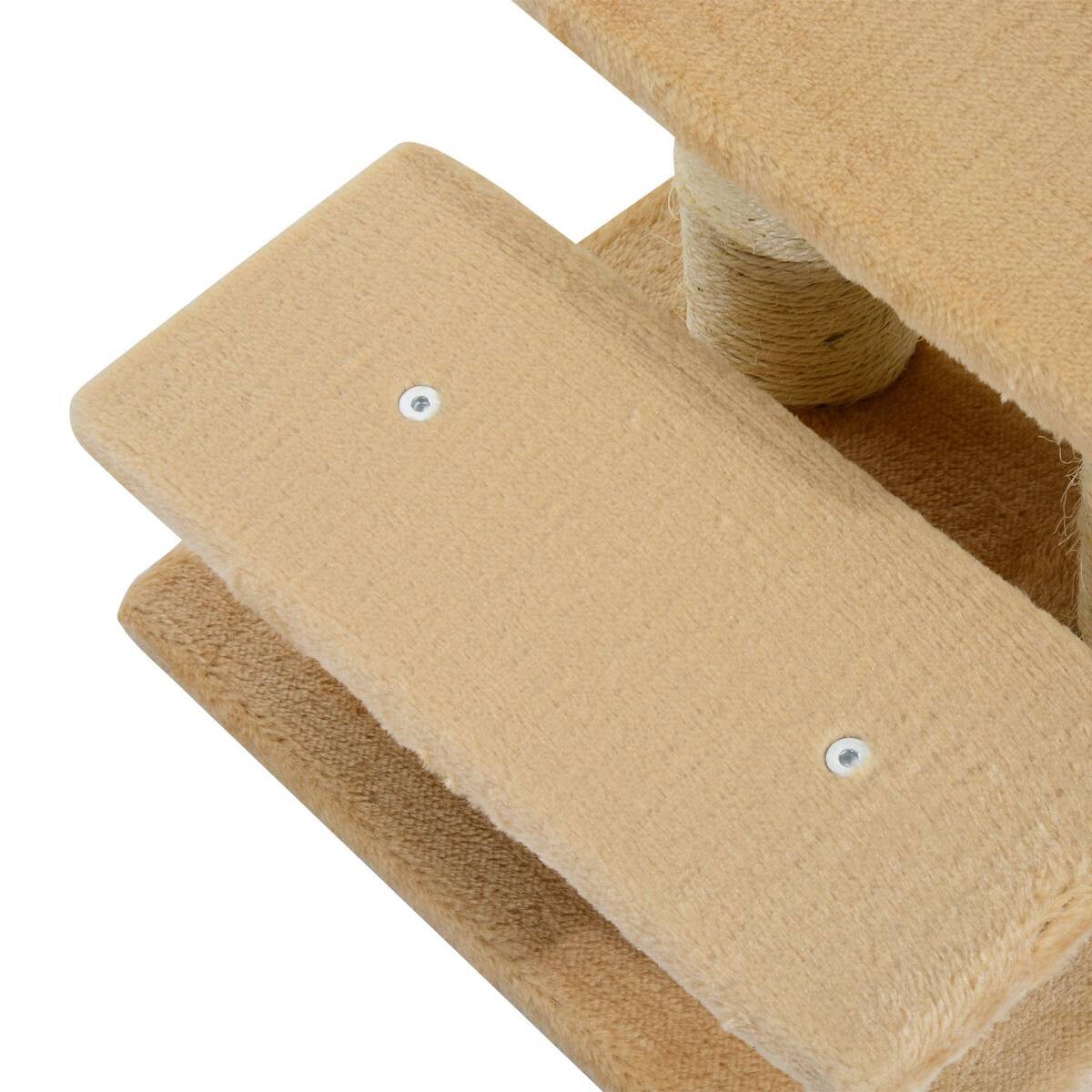 PawHut Katzentreppe beige Spanplatte B/H/L: ca. 35x34x45 cm