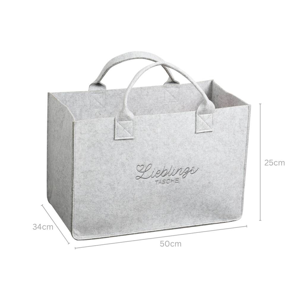 Kesper Tasche grau Polyester B/H/L: ca. 34x25x50 cm