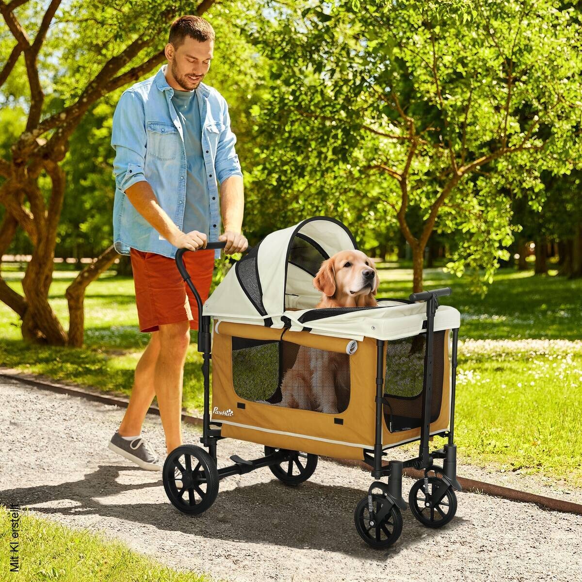 PawHut Hundewagen