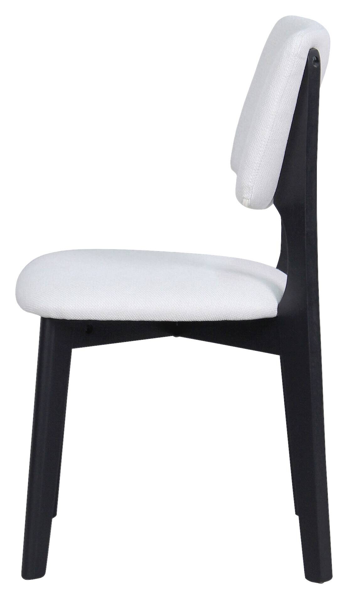 Stuhl ELSA, 2er-Set beige Webstoff B/H/T: ca. 48x87x54 cm