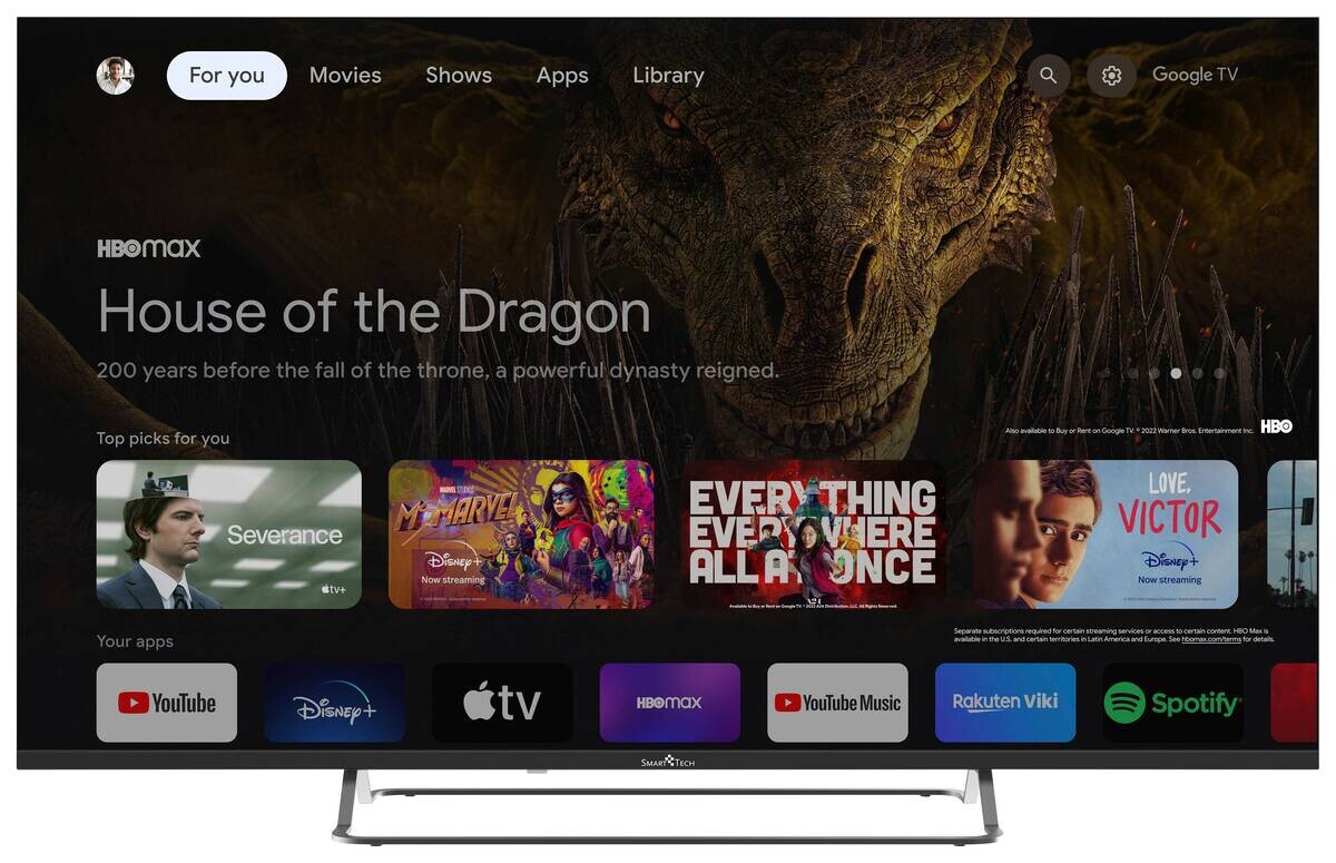 Smart-Tech QLED-Fernseher 50QG02V