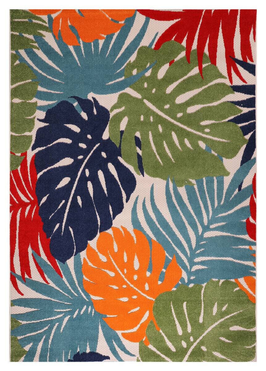 Sanat Outdoorteppich FLORAL bunt B/L: ca. 60x110 cm
