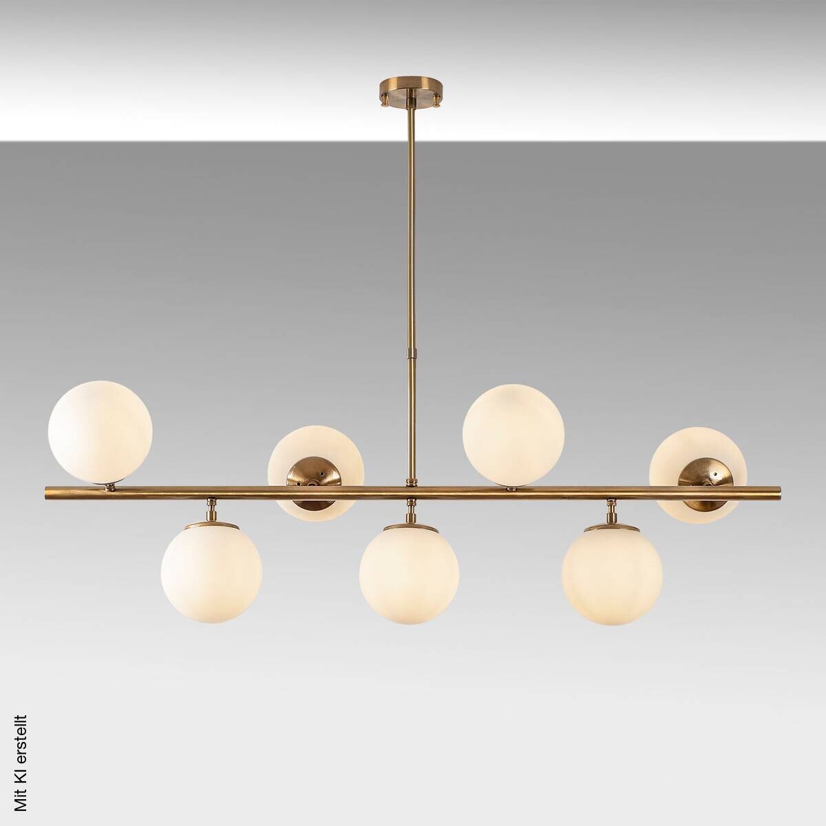 Opviq Deckenleuchte Fazli-10535 Glas B/H/T/L: ca. 113x85x40x113 cm E14 7 Brennstellen