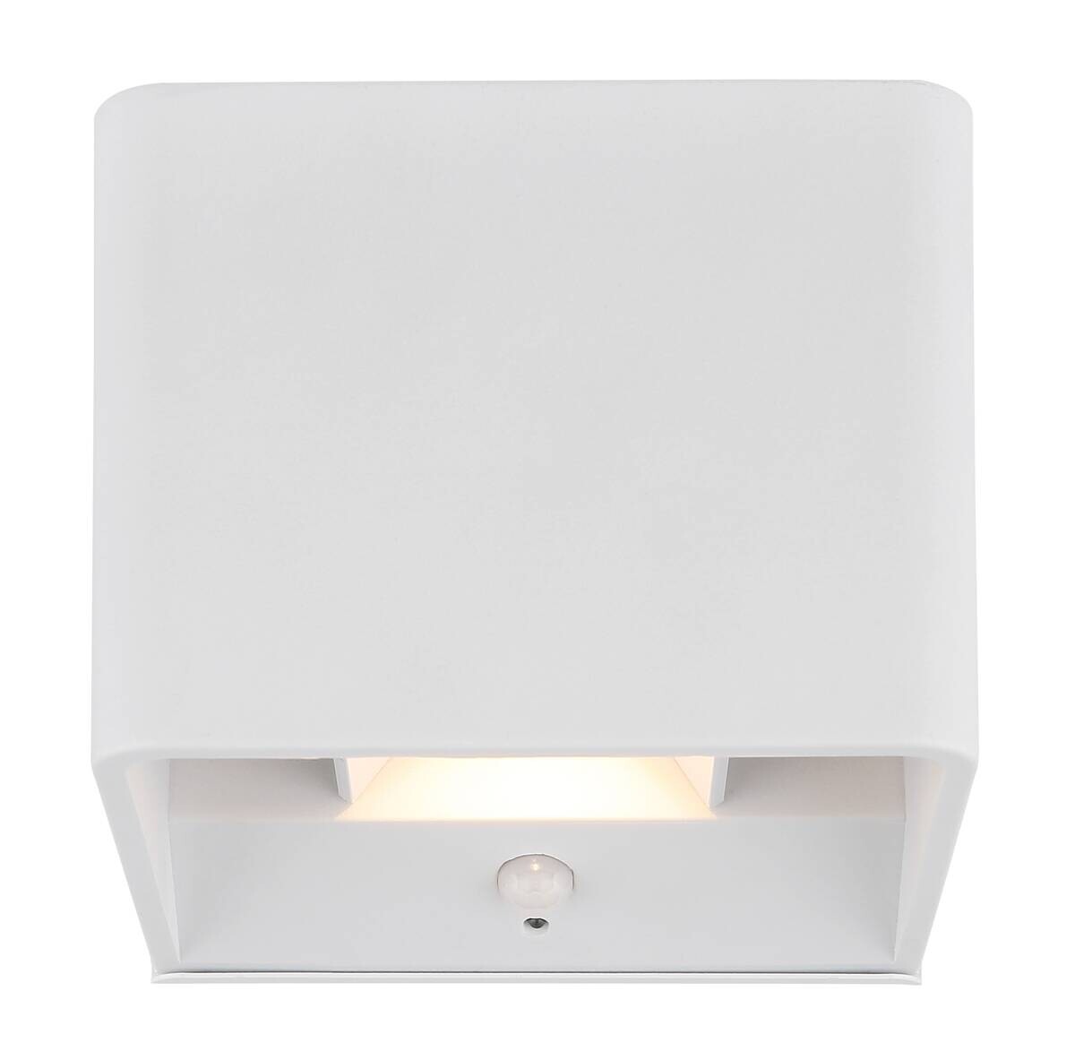 GLOBO LED-Wandleuchte klar weiß PVC Metall Kunststoff B/H/L: ca. 10,1x8x10,2 cm 1 Brennstellen