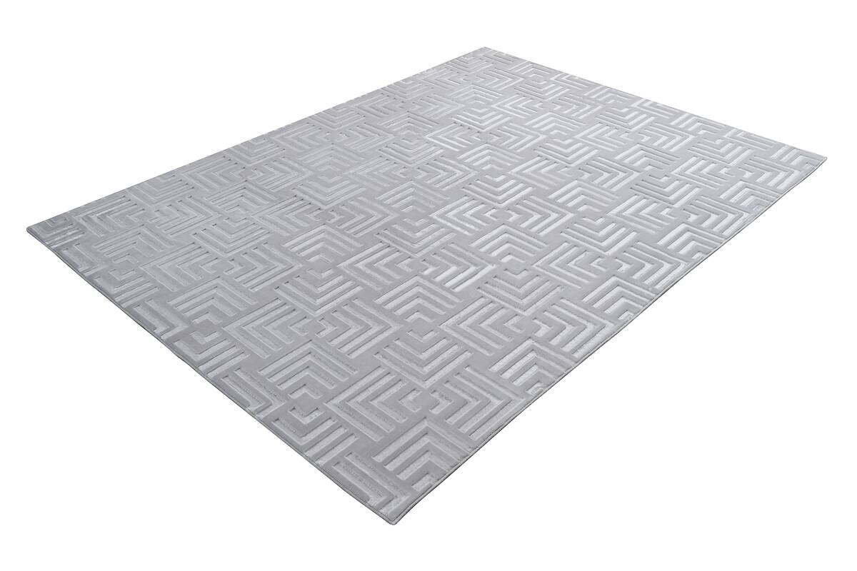 Kayoom Teppich Calma 325 silber B/L: ca. 120x160 cm