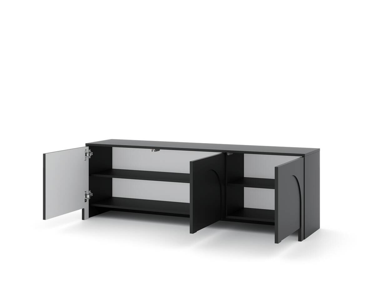 TV-Lowboard ARCO schwarz B/H/T: ca. 150x49x35 cm