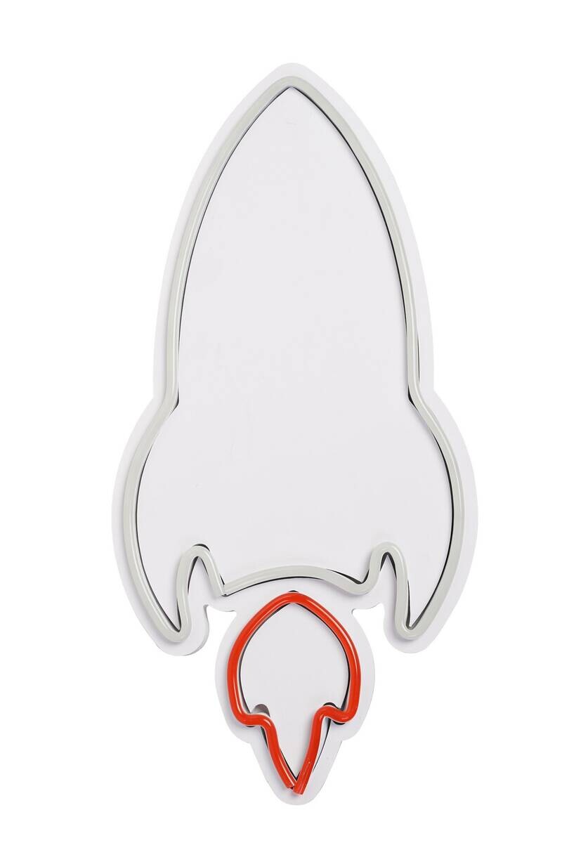Opviq LED-Wandleuchte rot weiß PVC B/H/T/L: ca. 20x40x2x20 cm