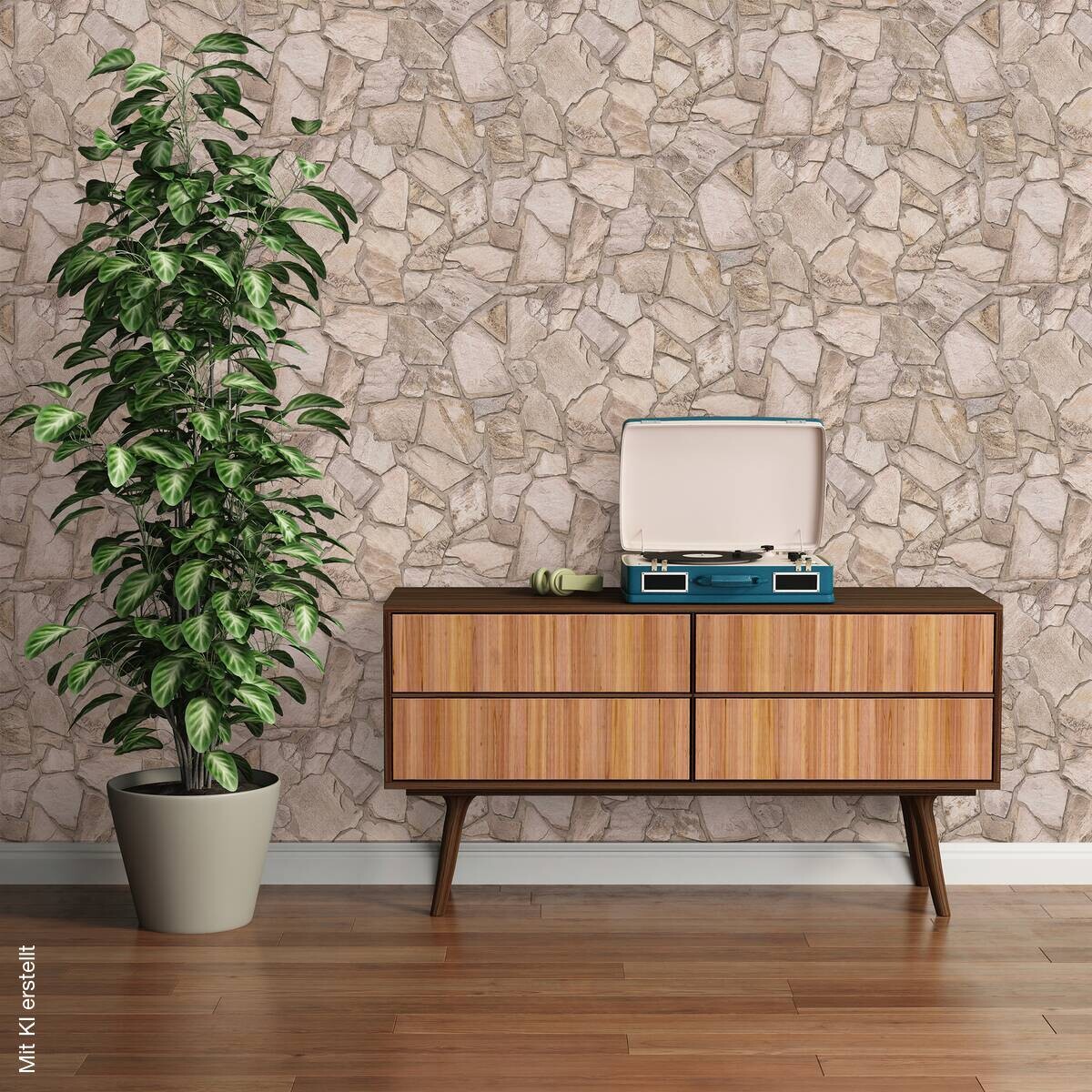 A.S.Creation Vliestapete braun grau B/H/D: ca. 53x1005x8,3 cm