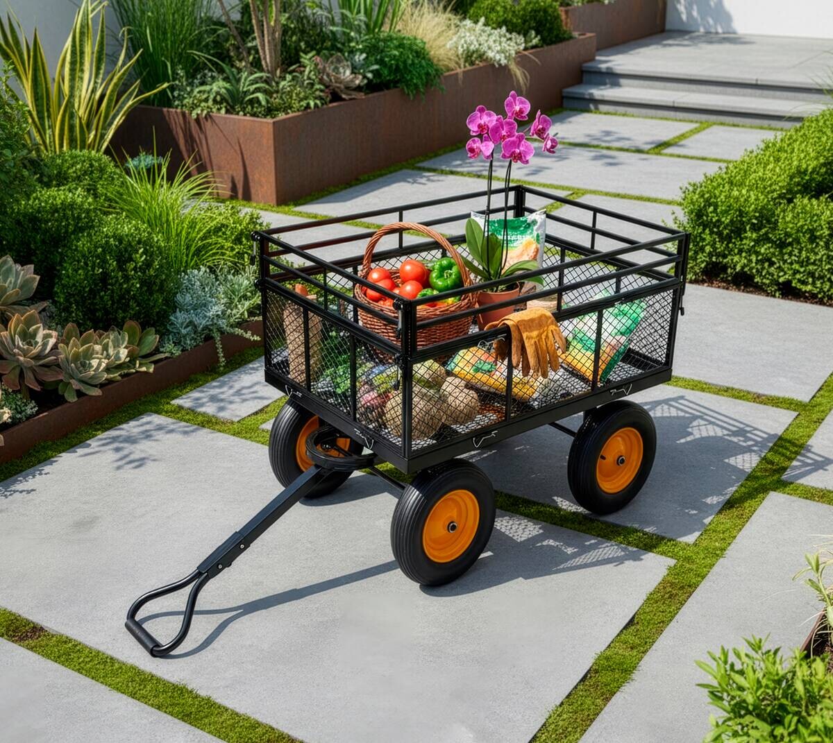 Westmann Transportwagen Transio schwarz B/H/L: ca. 110x43x75 cm