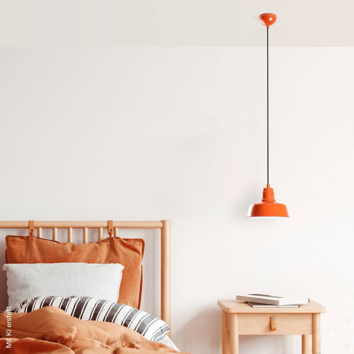 Opviq Pendelleuchte orange B/H/T: ca. 19x108x19 cm E27 1 Brennstellen