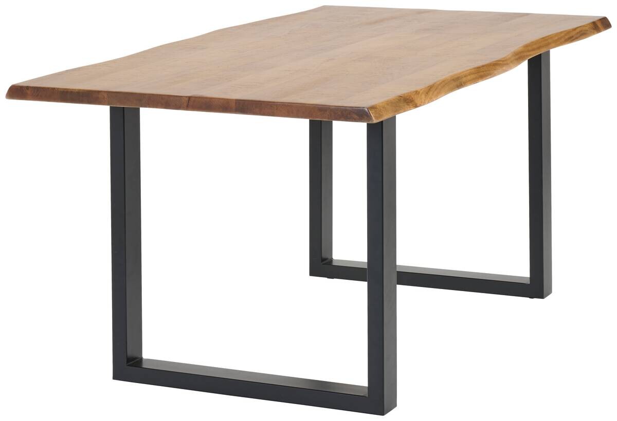 Esstisch Valencia natur schwarz B/H/T: ca. 180x76x90 cm